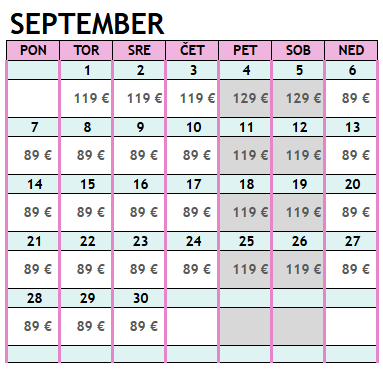 Cenik September